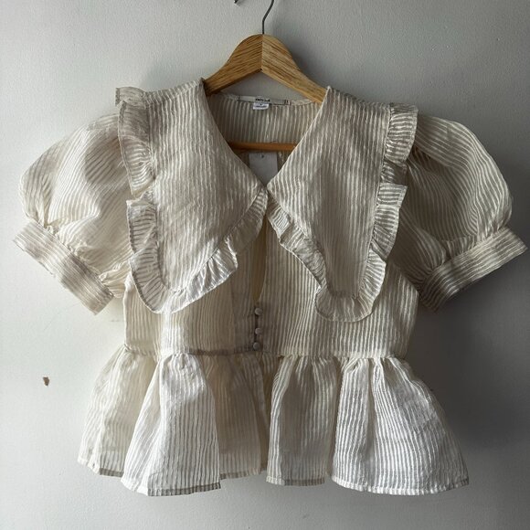 NWT (S) UO Kimchi Blue Collared Blouse - Picture 7 of 9